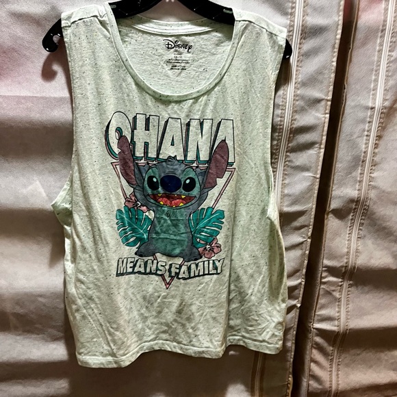 HONTOUTE Ohana Means Family Tank Top - Women's Flower Graphic Sleeveless Summer Shirt
